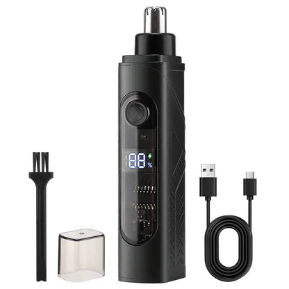 Electric Mini Nose Hair Trimmer Painless Clipper Nose Ears Facial Hair Shaving Portable Trimmer For Men Women Wet Dry Haircut