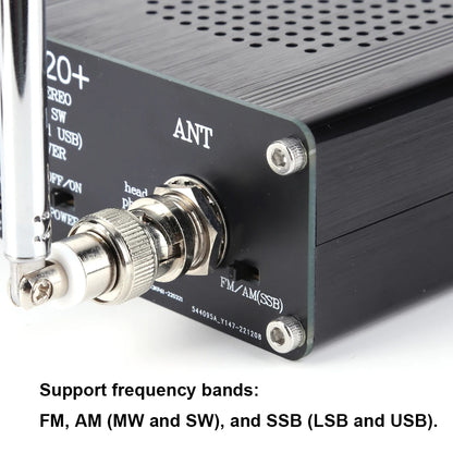 ATS-20+Si4732 Portable Handheld Radio Recorder 0.96 Inch OLED Screen Full Band Receiver Scanner FM AM MW&SW SSB LSB & USB