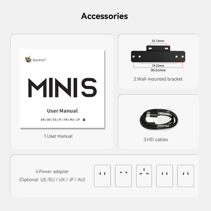 Beelink Mini S13 Intel Twin Lake N150 S12 Pro N100 16G 500G Windows 11 Mini S 11th N5095 DDR4 8GB 128GB Desktop Computer N95