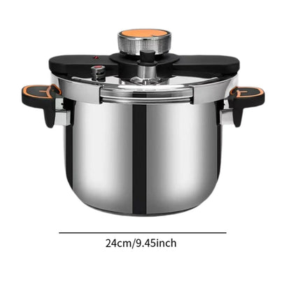 4/6/8L Explosion Proof Pressure Cooker 304 Stainless Steel Thickened Cooker Multifunctional Gas Stove Kitchen Pressure Pot