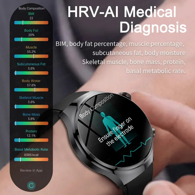2026New For Man Smartwatches Outdoor Sport Smart Watch Men 1.43“ HD AMOLED Screen ECG physical examination BT5.0 Call smartwatc