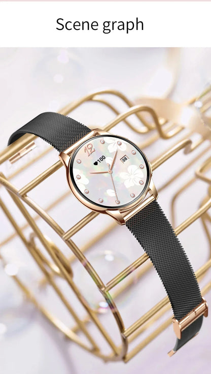 New Original Ultra Thin Women SmartWatch 1.32"AMOLED Display HD 466*466 Always Show Time Call Reminder for Women Smartwatch gift