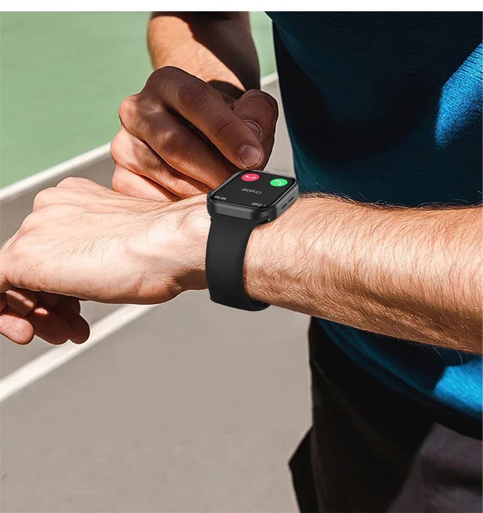 LIGE New Heart Rate Health Smartwatch Men Women 2.01" Bluetooth Call Music Smart Watches Ladies Sports Fitnesss Smart Watch Gift
