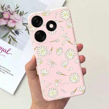 For Tecno Spark 20 Case Spark 20C BG7n Prety Girls Butterfly Painted Phone Case For Tecno Spark 20 Pro Spark20 C Soft TPU Fundas
