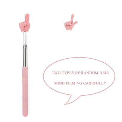 Colorful Finger Reading Sticks Stainless Steel Pointer Parent-Child Finger Reading Sticks Telescopic Rod Kids Teaching Tool