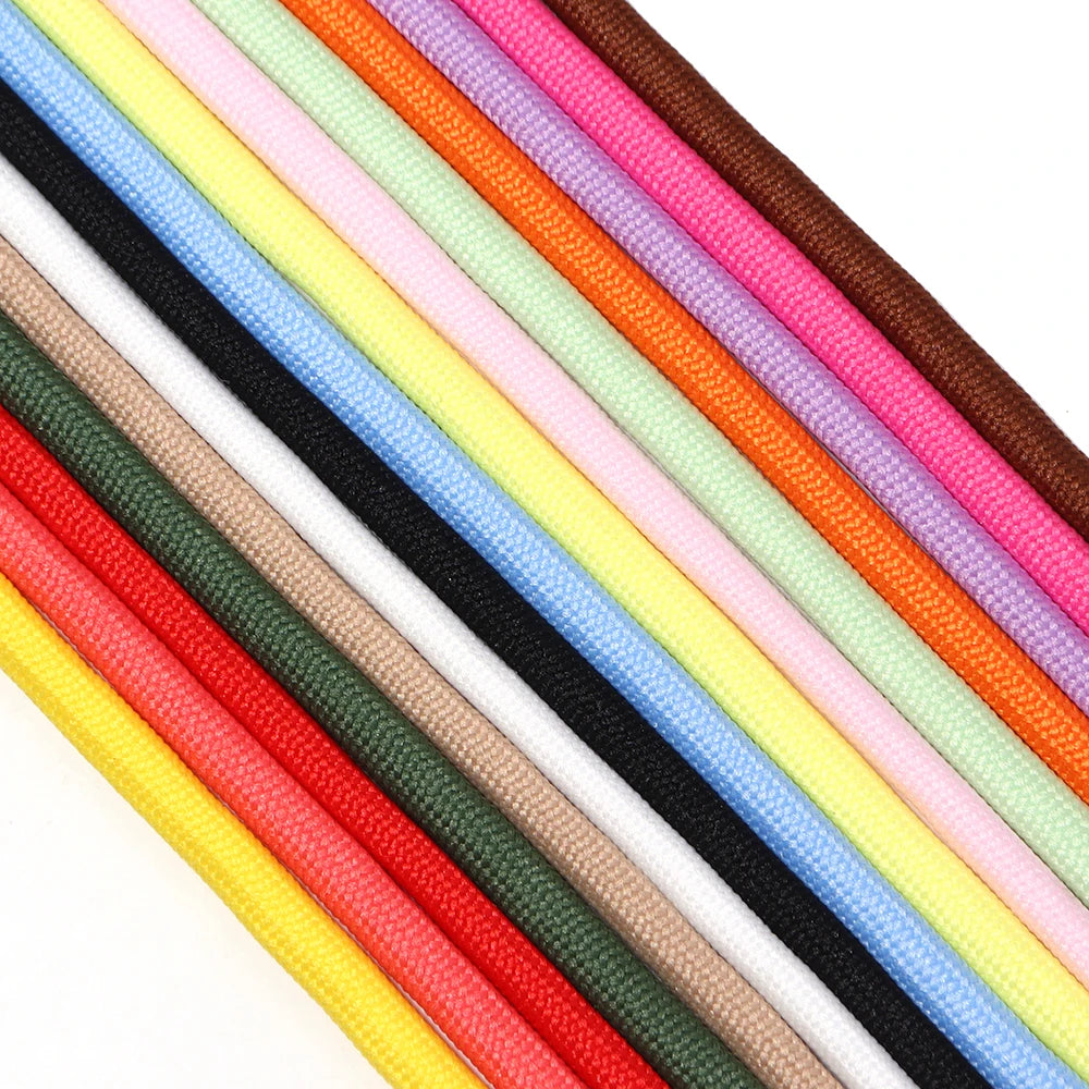 5yards/lot 5mm Colorful Polyester Braided Rope For Jewelry Making DIY Keychian Lanyard Bag Pendant Handcraft Accessories