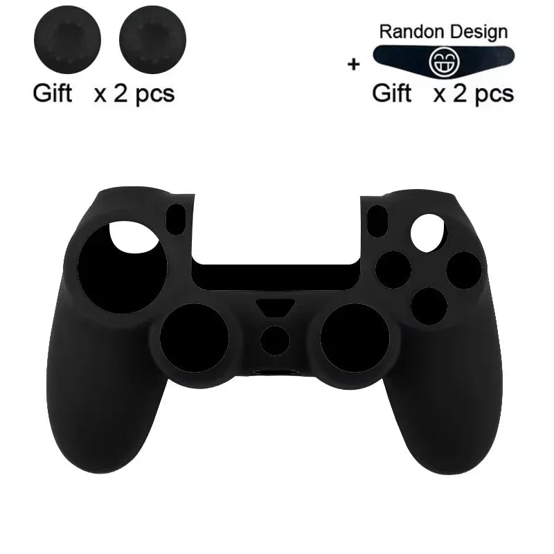 DATA FROG Silicone Protective Case for PS4 Controller – Anti-Slip Soft Cover for PS4 / PS4 Pro / PS4 Slim Gamepad