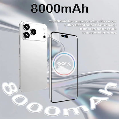 2026 New High Quality i17 Promax Pro original intelligent 4G 5G dual card dual standby system global version 8000mAh battery