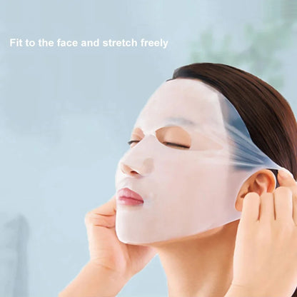 3D Silicone Face Mask Cover Reusable Face Mask Holder for Sheet Masks Moisturizing Facial Mask Cover Prevent Evaporation Beauty