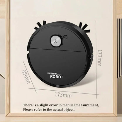 2026 3-in-1 Strong Suction Smart Sweeping Robot Rechargeable Washable Mop For Pet Hair Hard Floor Kitchen Room Sweeping Robot