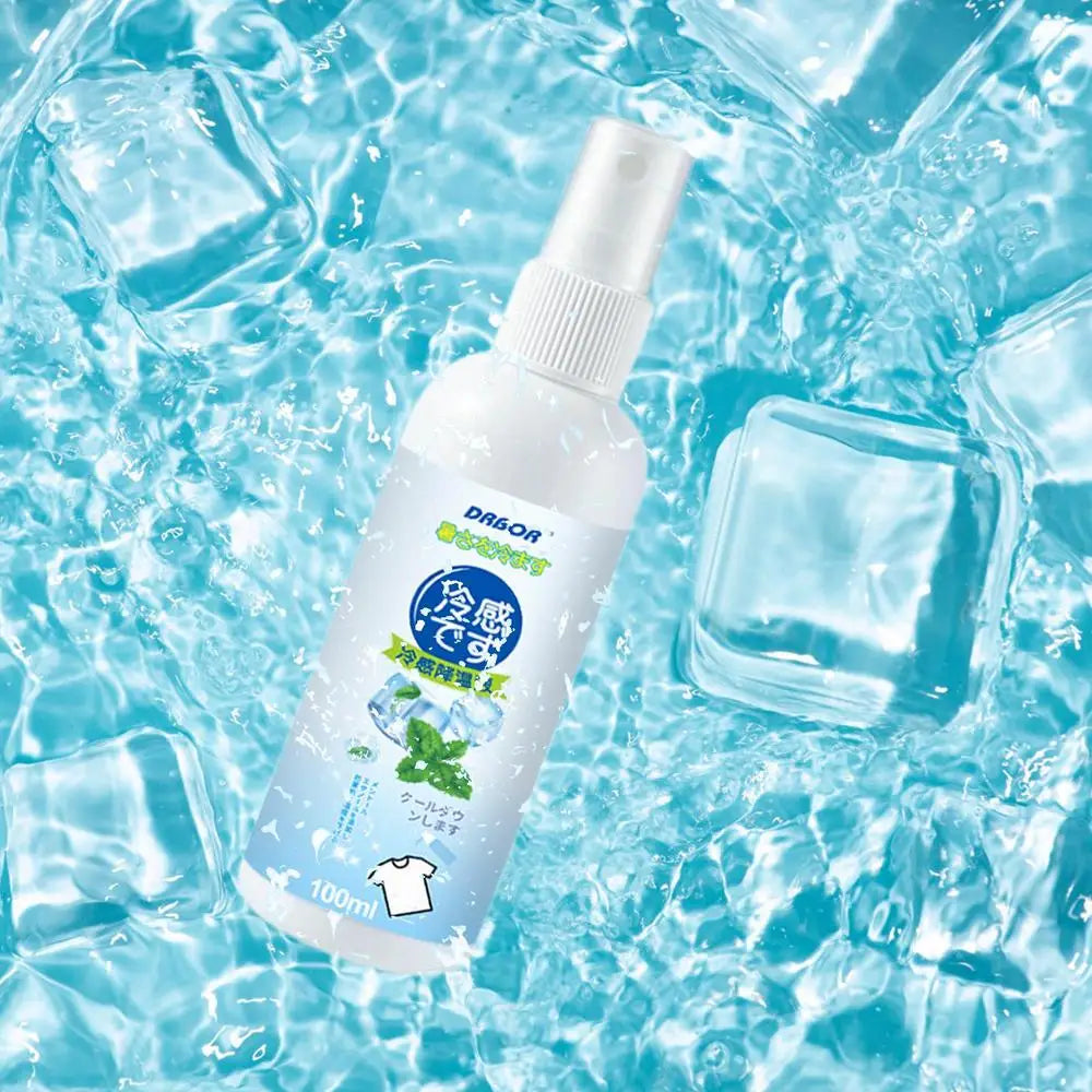 Cool Spray For Summer Household Instant Cooling Spray Natural Plant Extracts Cooling Artifact For Camping Outings Traveling