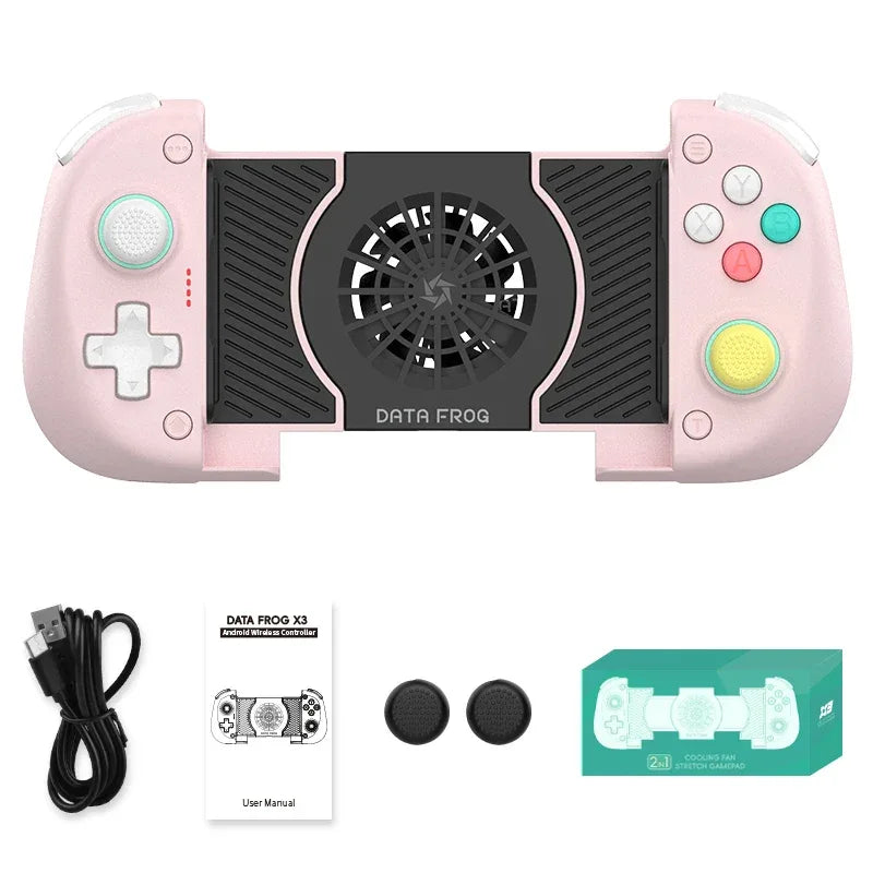 DATA FROG X3 Wireless Controller for Android Game Controller for Samsung Galaxy for PUBG Mobile