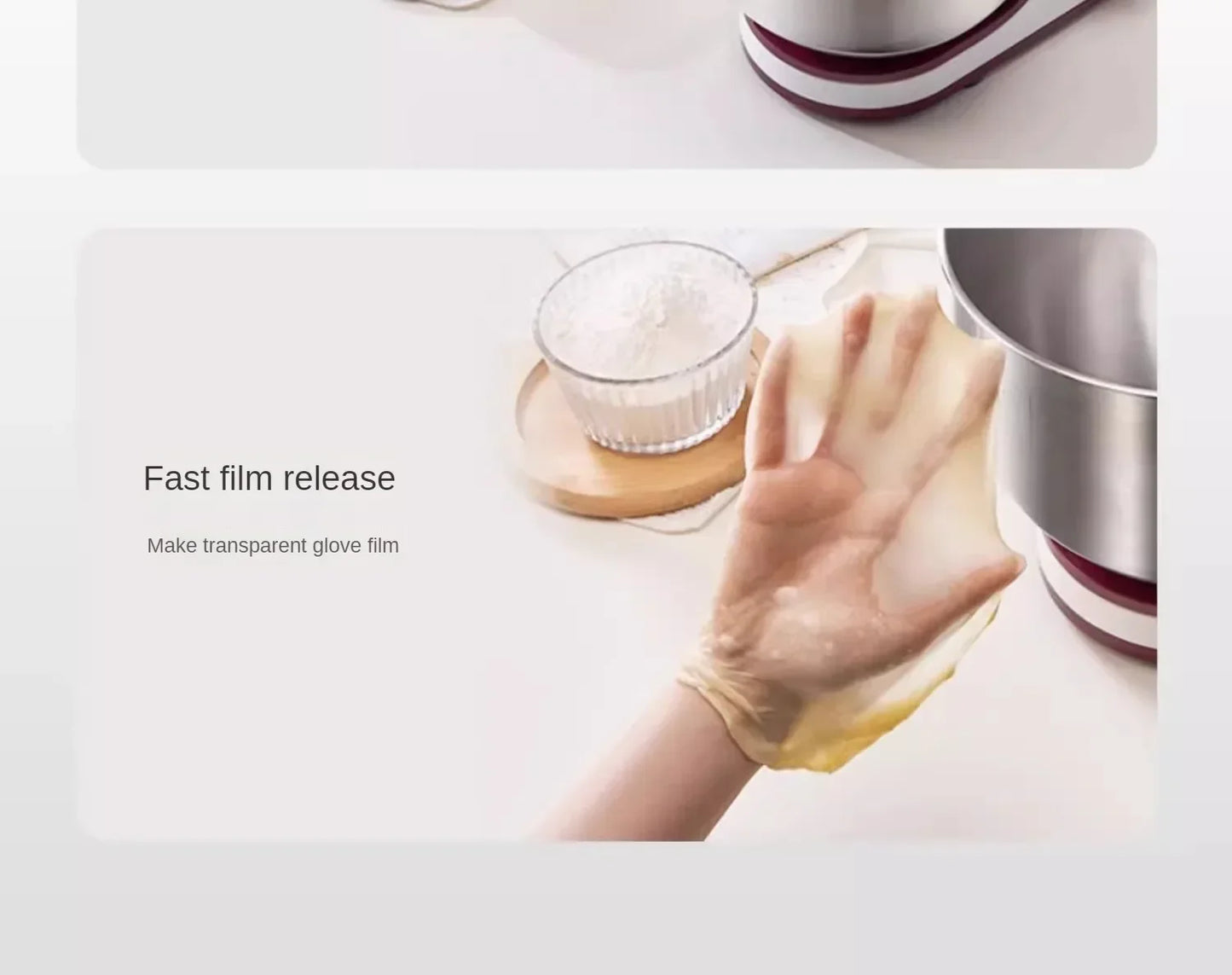 Desktop Egg Beater Electric Household Baking Chef Machine Cream Beater Small Mixing and Noodle Cover Commercial Stand Mixer
