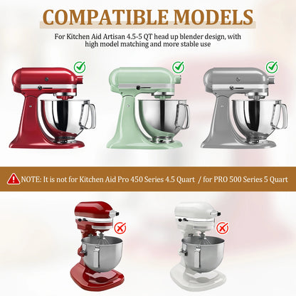 Mixer Slider Mat Tray Compatible for 4.5 QT Tilt Head Stand Acrylic/Wooden Mixer Mover Slider Pad Kitchen Appliance Accessories