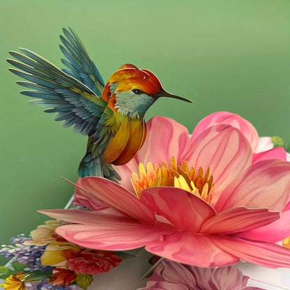 1pc Pop-up 3D Greeting Card with Envelope, Perfect for Birthdays, Anniversaries, Mother'S Day, Father'S Day,Teacher Appreciation