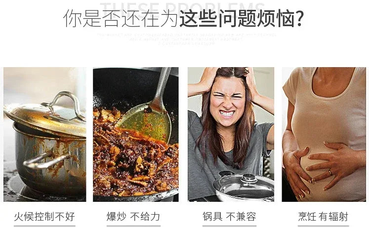 Kitchen 2 Rings Ceramic Cooker Induction Cooktop Double Electric Cooker Hob Heating Cooker Electric Stove Vertical Cooking Plate