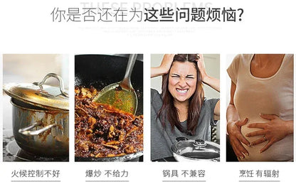 Kitchen 2 Rings Ceramic Cooker Induction Cooktop Double Electric Cooker Hob Heating Cooker Electric Stove Vertical Cooking Plate