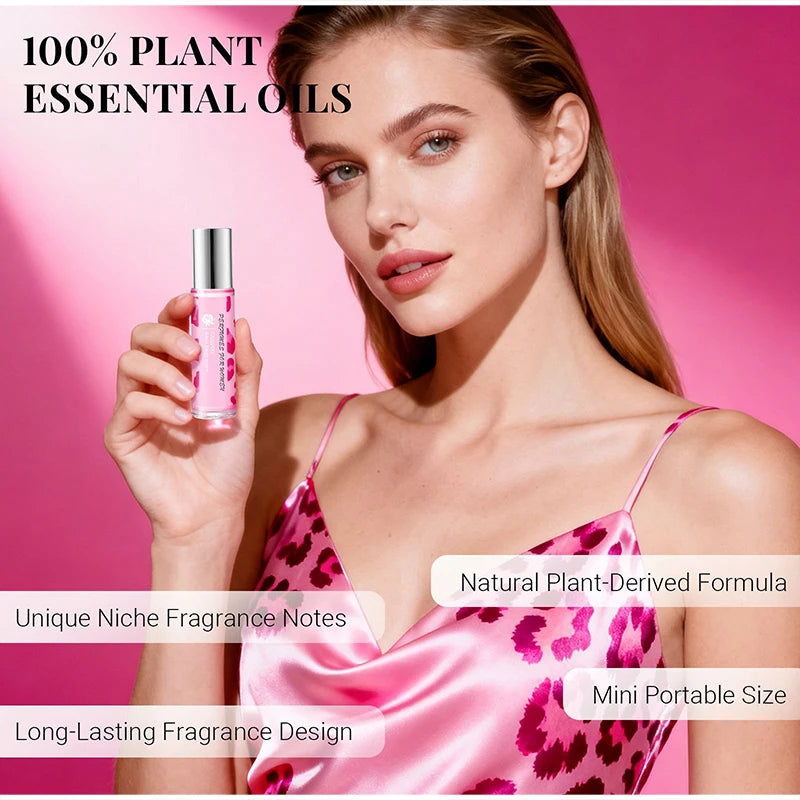 Pheromones Perfume For Women To Attract Men,Long Lasting Roll On Scent,Fruity Floral Eau De Parfum,Jasmine/Violet/Musk Fragrance