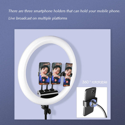 SH Ring Light 18inch Kit 36W 6500K Professional LED Control Stand Phone Holder Tube  Bag for Tattoo Lash Extension Barber Light