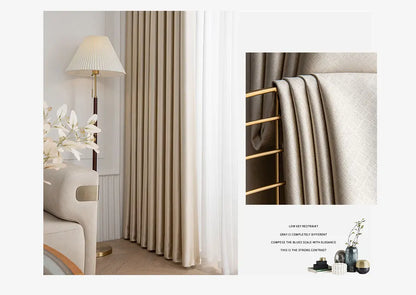 Living Room Blackout Curtain Thicken Bedroom Curtains for The Room Window Luxury Decor Home Ready-made Drapes Insulation Blinds