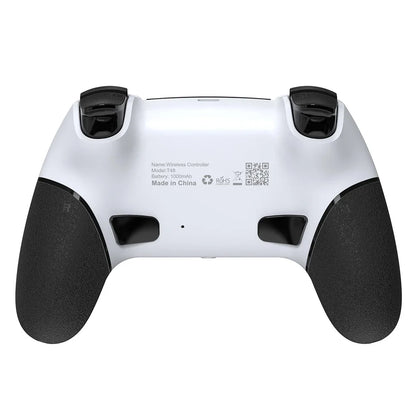 Wireless Gaming Controller 6 Axis Gyro Bluetooth Console Controller Macros Turbo Dual Vibration Hall Effect Joystick for PS4