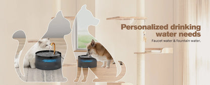 Pet Water Fountain Auto Filter Set Automatic Sensing Cat Drinker 2.1L Recirculate Filtring Drinking for Cat Dog Water Dispenser