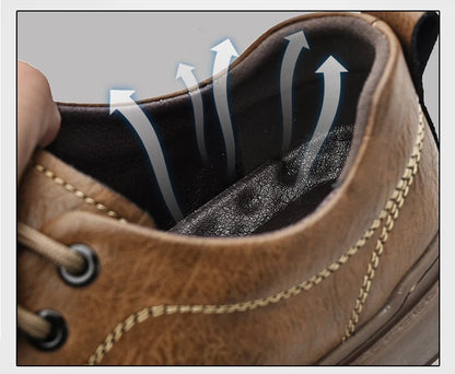 Spring Autumn Casual Men Retro Leather Shoes 2023 Fashion British Style Anti-skid Chaussure Homme Cuir Luxury Brand Designer