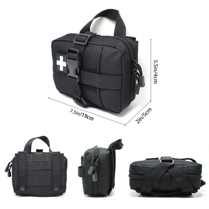 Survival First Aid Kits Tactical EMT Pouch Rip Away Molle Medical Pouches IFAK Emergency Survival Bag for Travel Outdoor Hiking