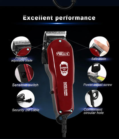 Adjustable Professional Corded Hair Clipper  Hair Trimmer For Men 10W Electric Powerful Barber Shop Haircut Machine Tapering