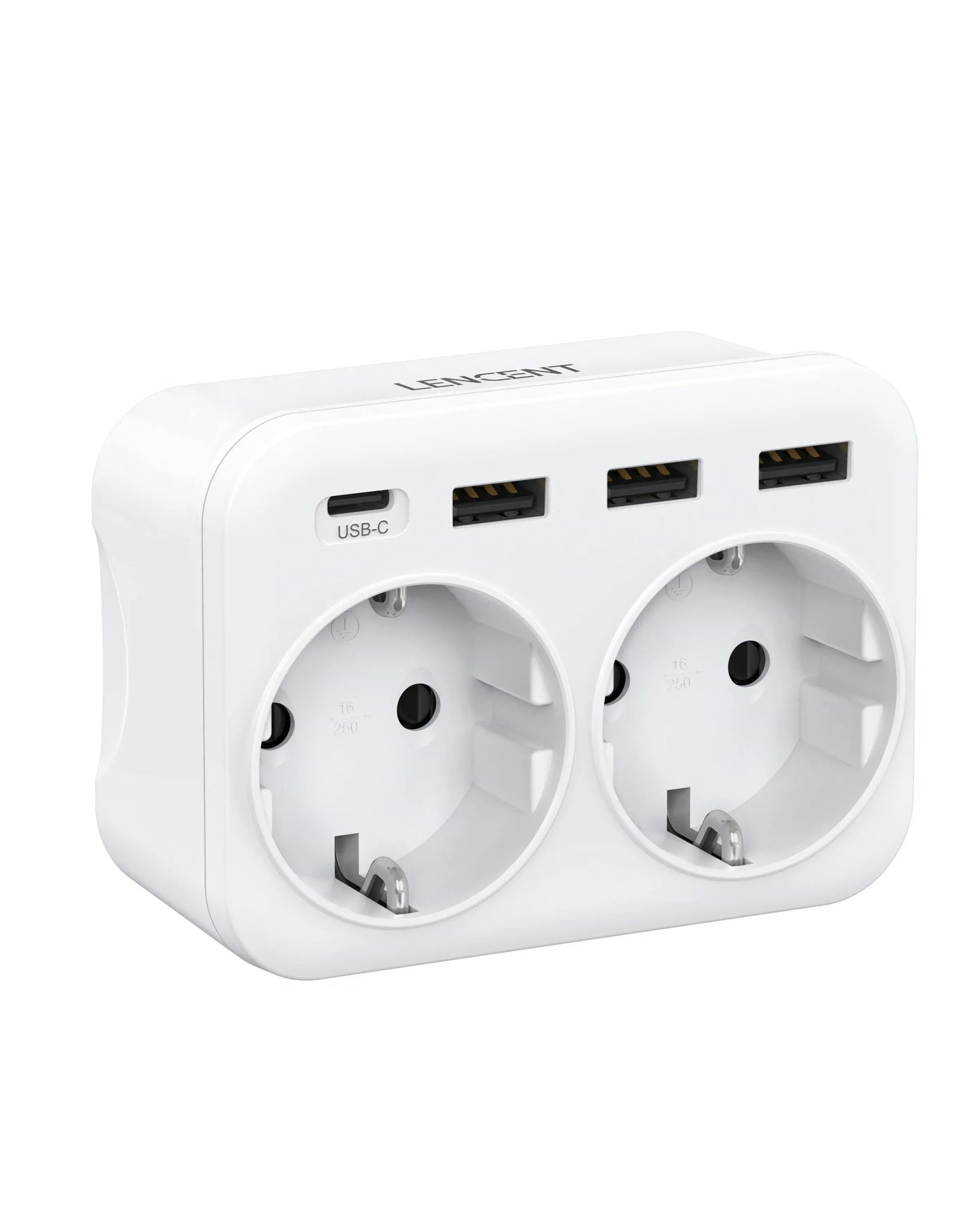 LENCENT USB Sockets dice Without Cable socket EU Socket Adapter Multiple socket EU Outlet Extender