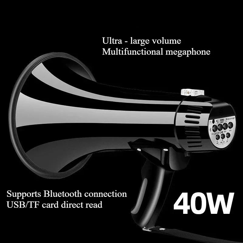 40W High-power Portable Rechargeable Lithium Battery Loudspeaker Megaphone Promotion Special Speaker