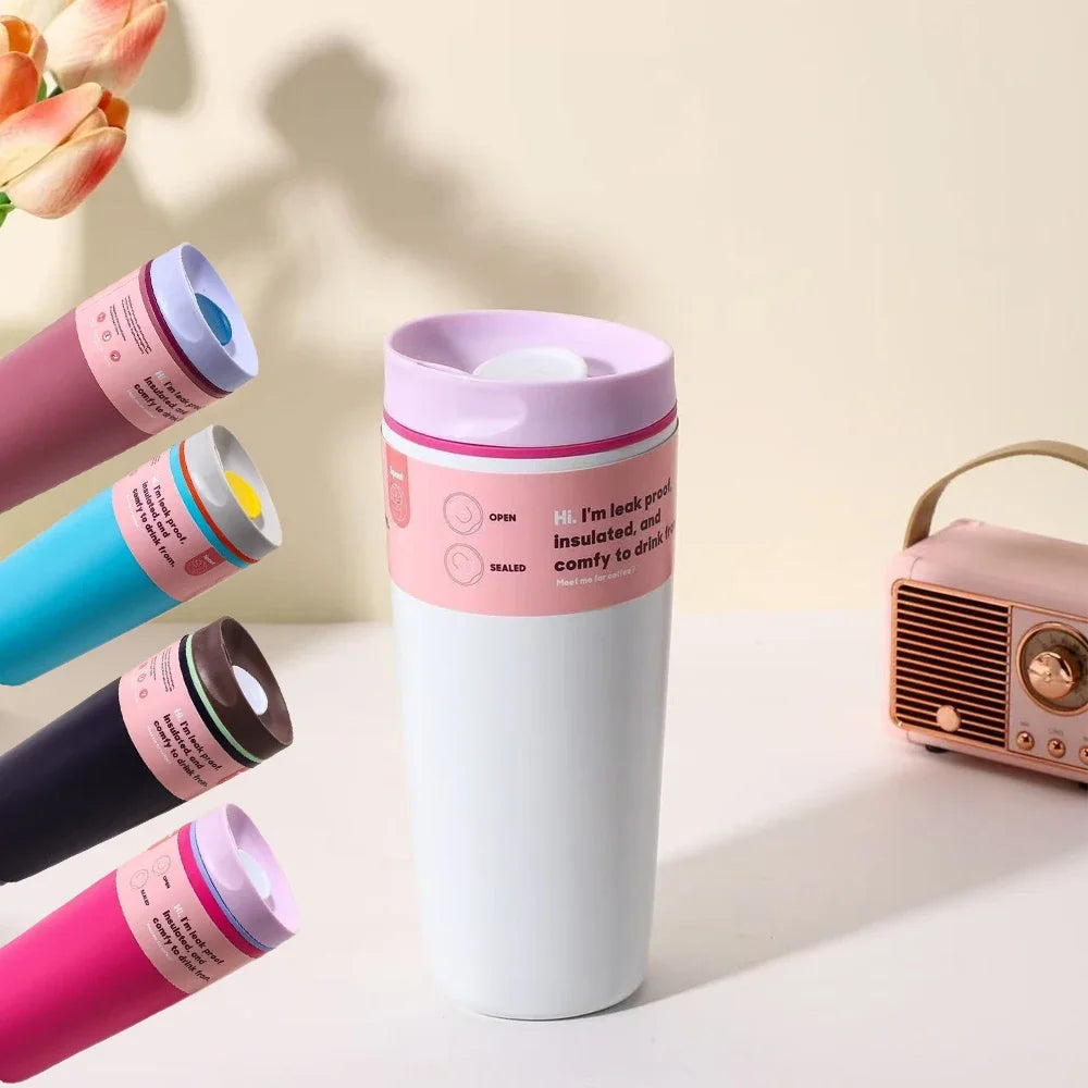 20OzStainless Steel Insulated Portable Water Bottle WithSpill Proof Lid Made of Tritan Material HighQuality DrinkingWater Bottle
