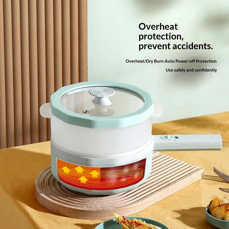 1.5L Rice Cooker Multi Cooker Non-Stick MultiCooker Steamed Rice hot Pot Electric Cookers Single Double Layer kitchen Home
