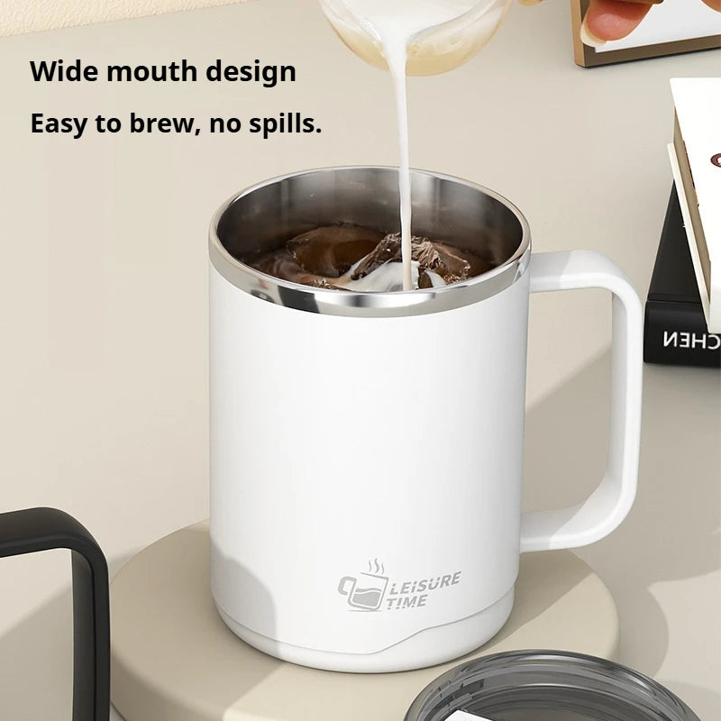 500ML Double-Wall Insulated Thermal Cup 304 Stainless Steel Coffee Cup Portable Water Bottle Keeps Cold and Heat Thermal Mug