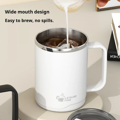 500ML Double-Wall Insulated Thermal Cup 304 Stainless Steel Coffee Cup Portable Water Bottle Keeps Cold and Heat Thermal Mug