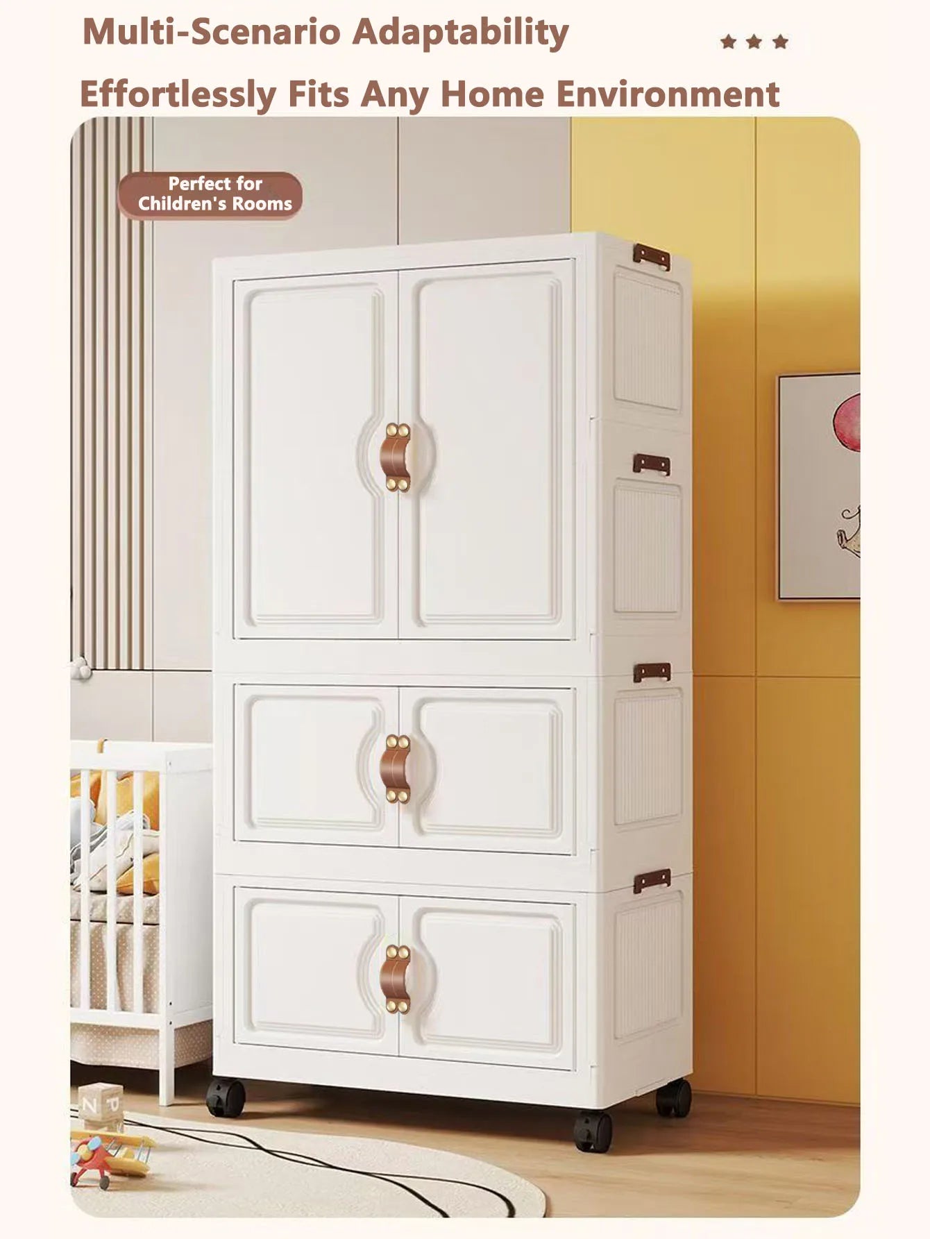 Locker Locker Locker Household Locker Clothes Installation Free Plastic Multi Layer Foldable Large Capacity Practical Cabinet