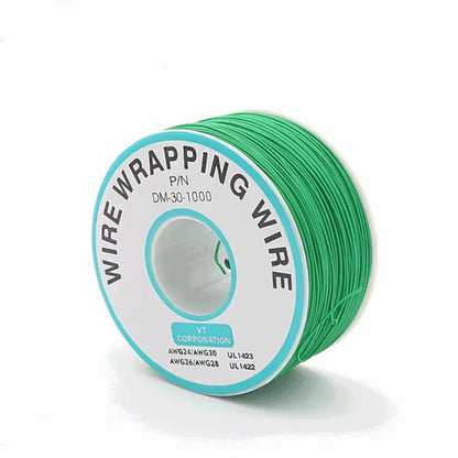 1Pcs 250M 30AWG Wire Cable 8 Color PCB Soldering Fly Iine Breadboard Jumper Colored Insulation Wrap Cable Tinned Pure Copper