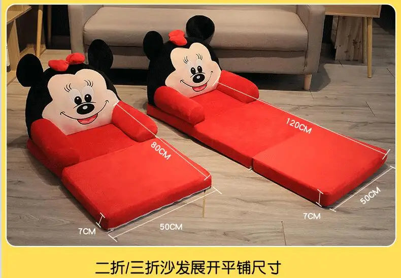 Sofas Children Sofa Cute Cartoon Lazy Folding Small Sofa Bed Girl Princess Baby Toddler Dual-purpose Child Seat All sofas