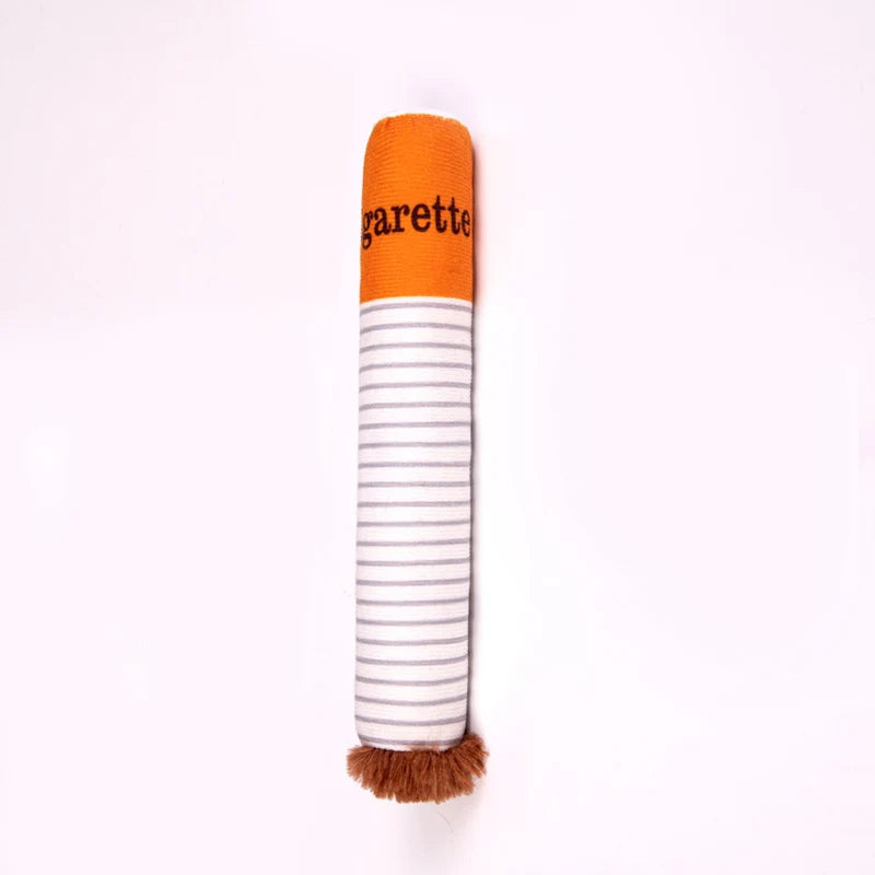 Creative Cigarette Interactive Giggles Dog Toys Funny Interactive Plush Dog Toys Funny Plush Chewing Toy Cigaret Box Pet Gifts