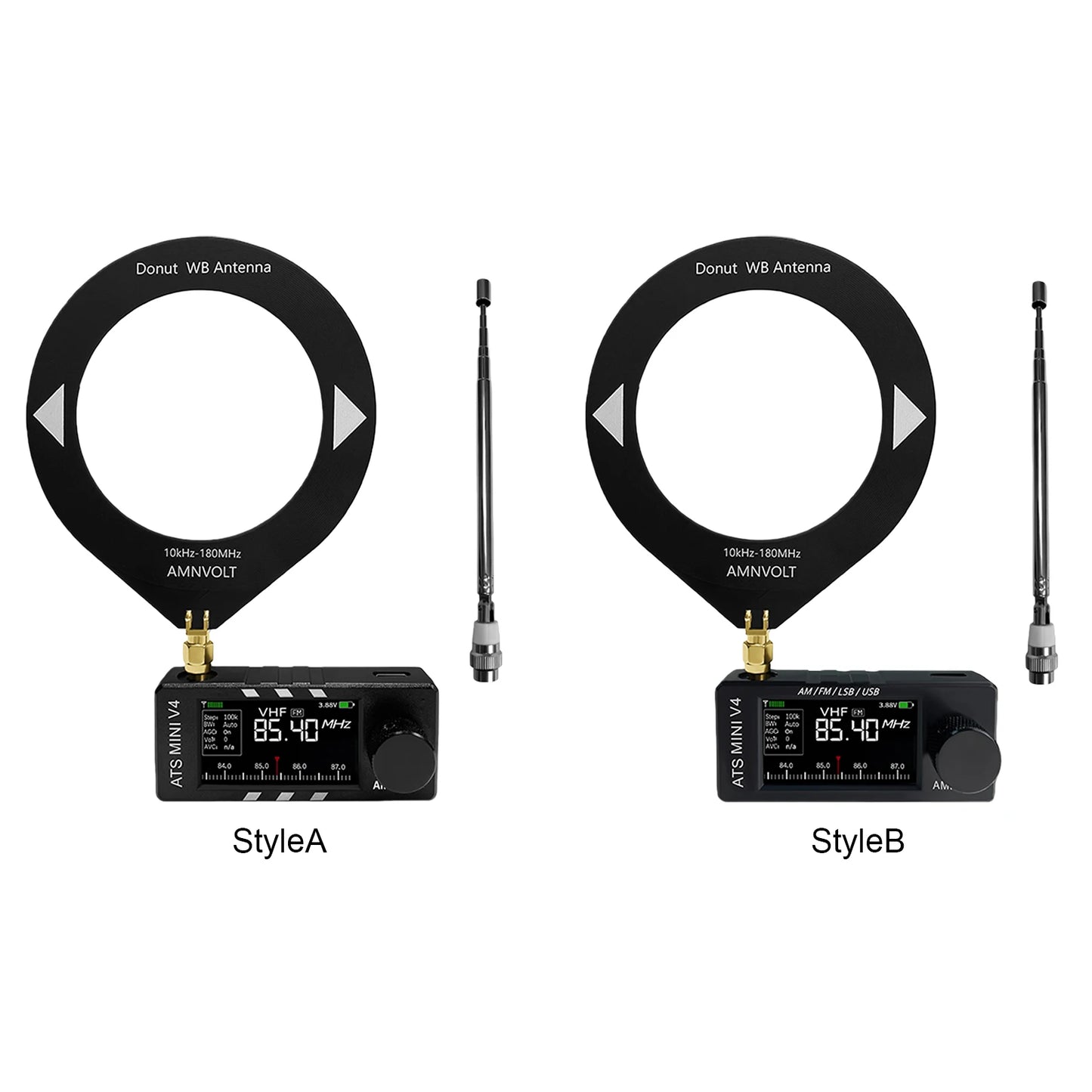 AMNVOLT V4/V3S ATS MINI SI4732 Radio ALL Band DSP Radio FM AM SSB LSB USB Receiver, built-in Hi-Z Headphone Amplifier Circuit