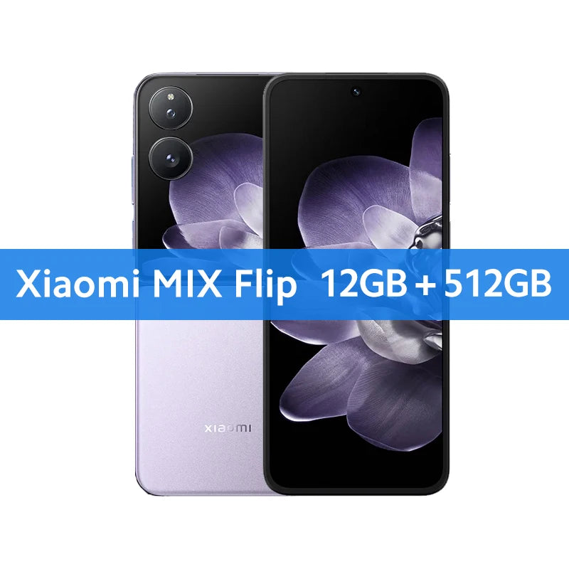 Global Version Xiaomi MIX Flip Leica 50MP Camera 4780mAh 67 W 12GB 512GB Snapdragon 8 Gen 3 Hyper Charger 6.86" 120Hz Display