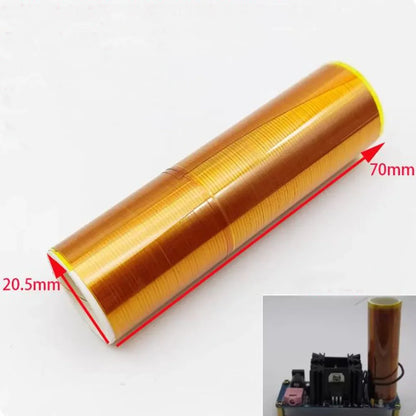 Taidacent DIY High Voltage Plasma Musical Audio Solid State Tesla Coil Tesla Secondary Coil Inductance Coil 200/250/370 Turns