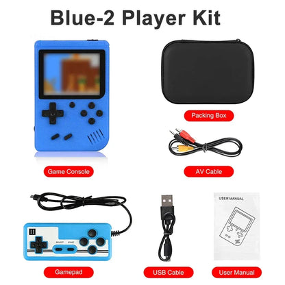 Built-in 400 FC Games with Portable Case 3.0 Inch LCD Screen Video Game Player Kids Boys Gift for Retro Handheld Game Console