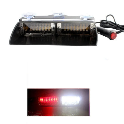 16W Car Windshield LED Strobe Light 12V Waterproof Police Lights Warning Light Flash Dash Emergency Signal Lamps