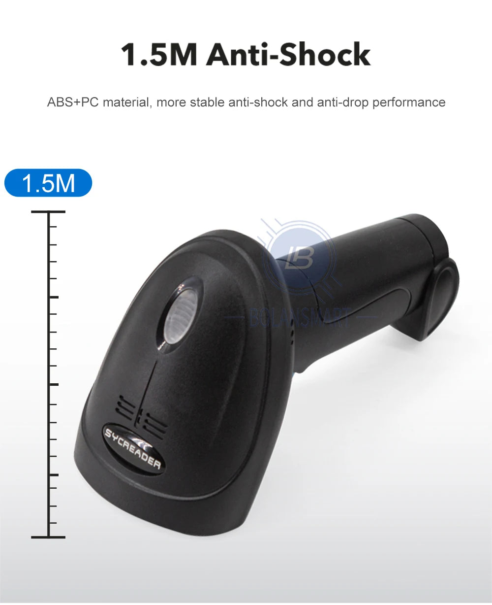 1D 2D Barcode Scanner Wired Wireless Bluetooth Bar Code Reader Omni-directional Scanning For Supermarket Logistics Product