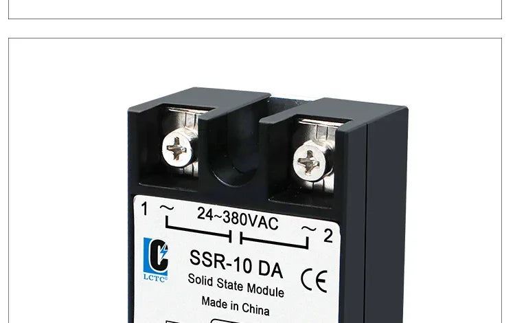 LCTC 1PCS SSR Solid State Relay DC To AC AC To AC DC To DC 10A 25A 40A 50A 60A 80A 100A Non-contact Relay 3-32VDC