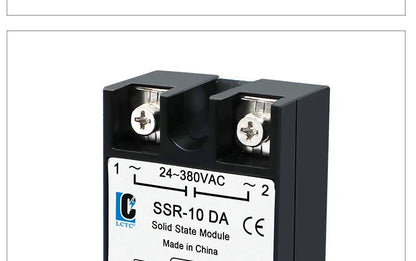 LCTC 1PCS SSR Solid State Relay DC To AC AC To AC DC To DC 10A 25A 40A 50A 60A 80A 100A Non-contact Relay 3-32VDC