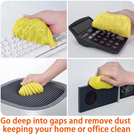 1pc Dedusting Gel Car Interior Cleaning Magic Clay Household Keyboard Desktop Cleaning Gel Tool Car Cleaning Accessories by PDG ibma