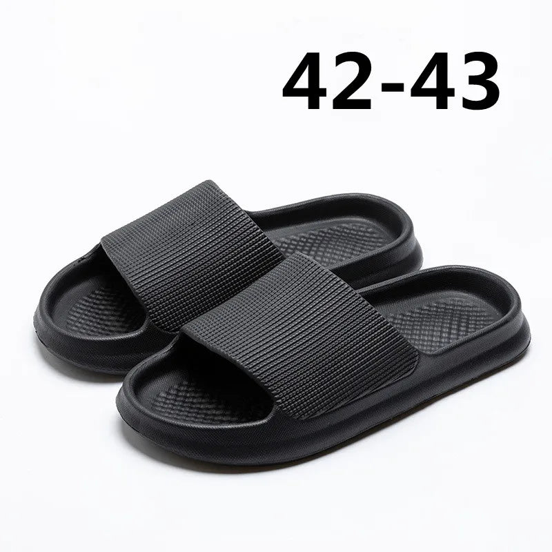 Youpin Thick Platform Women Bathroom Home Slippers Cloud Slippers Soft Sole EVA Indoor Slides Sandals Summer Non-slip Mi