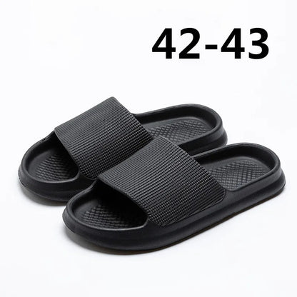 Youpin Thick Platform Women Bathroom Home Slippers Cloud Slippers Soft Sole EVA Indoor Slides Sandals Summer Non-slip Mi
